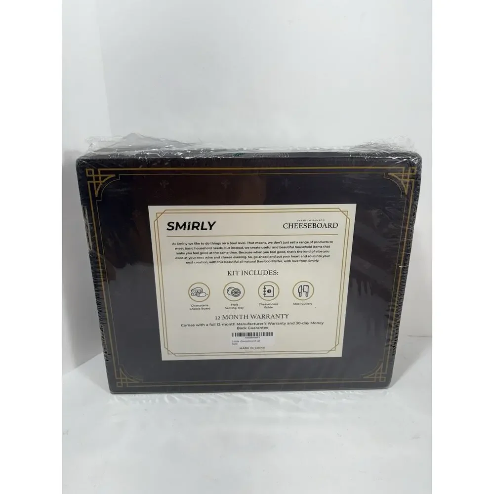 SMIRLY‎ Bamboo Charcuterie Platter & Cheeseboard Platter 15